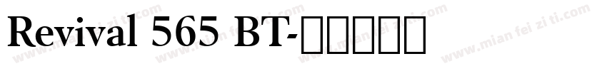 Revival 565 BT字体转换